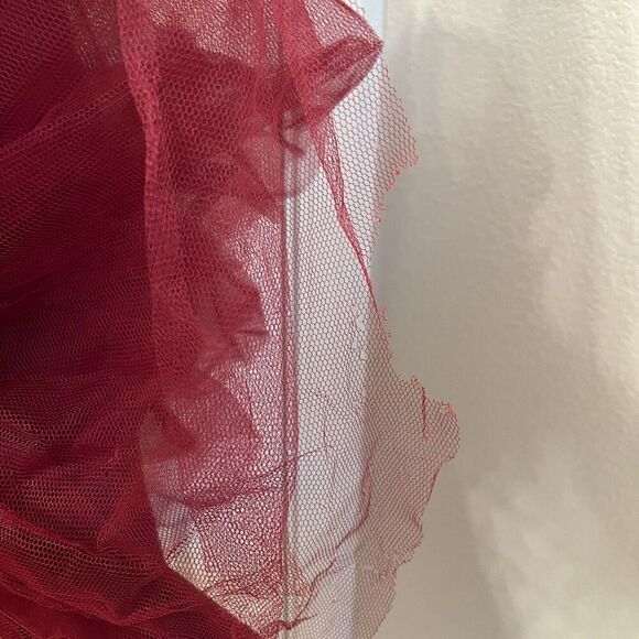 Joyfolie Mia Joy Lacy Petticoat Dress in Burgundy Girls Size 7 - Picture 11 of 16